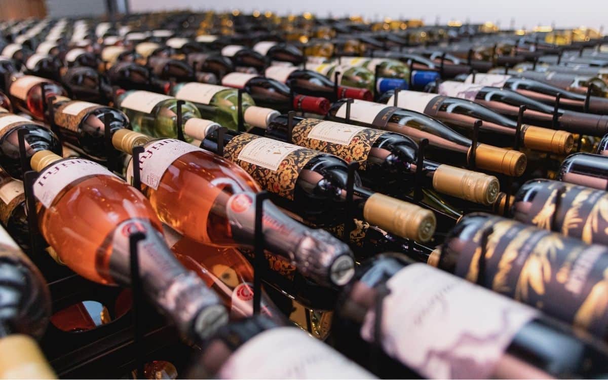 image of wines on wine wall