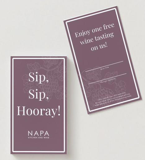 Wine Tasting Card